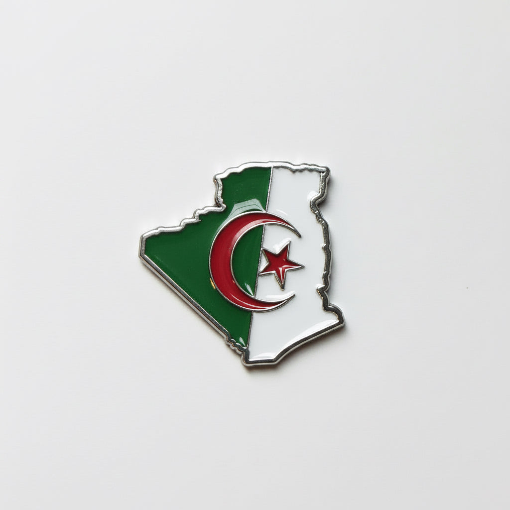 Sticker métal - Algérie carte