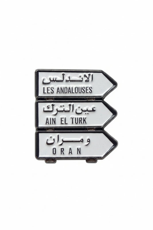 Sticker métal - Panneau Oran