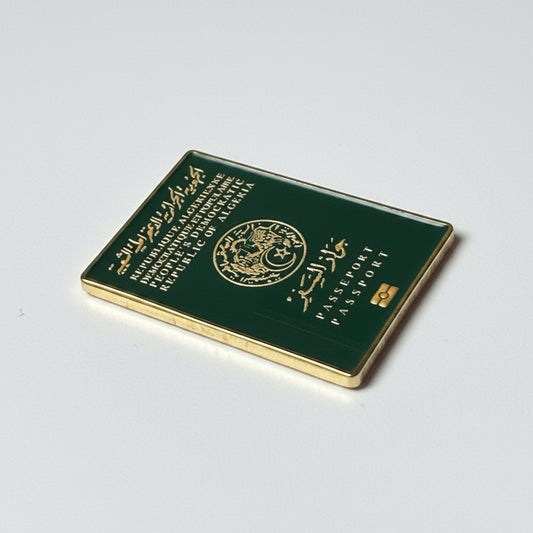 Sticker métal : Passeport algérien