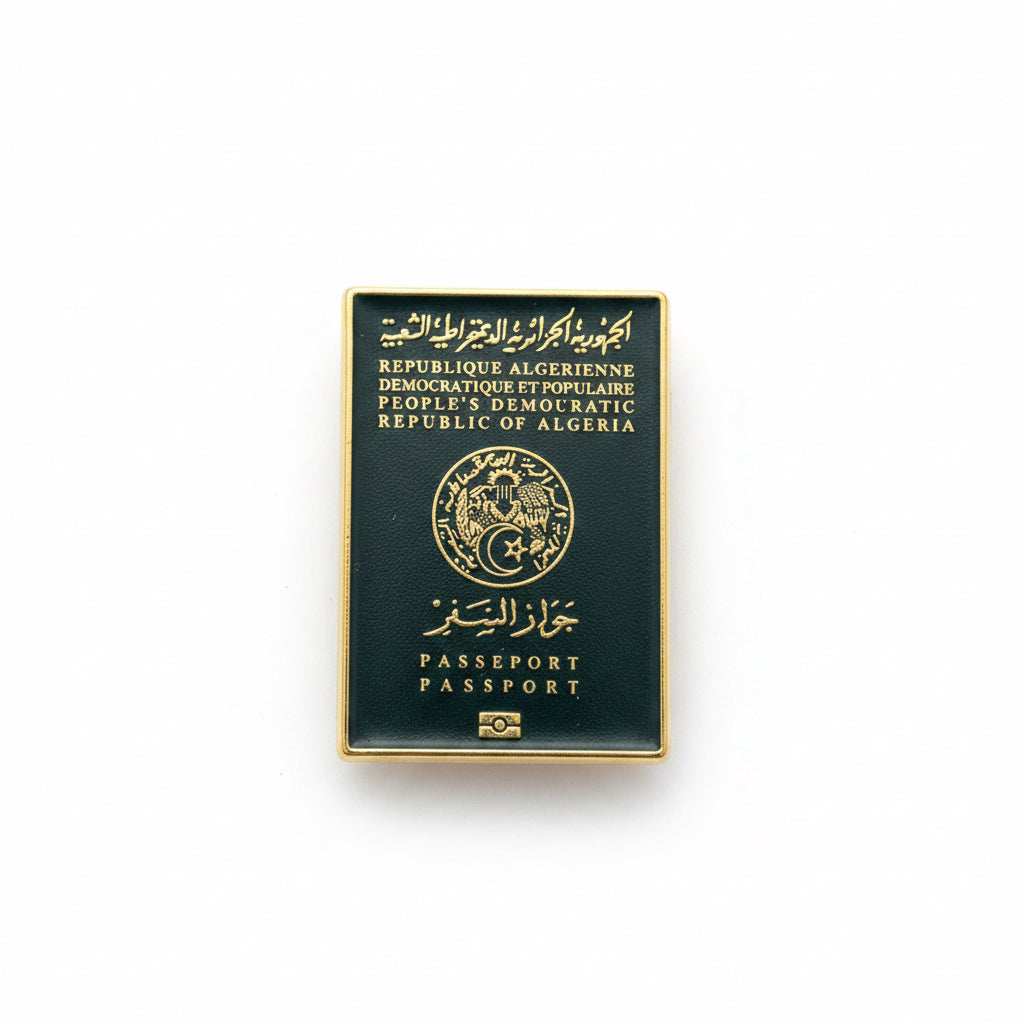 Sticker métal : Passeport algérien