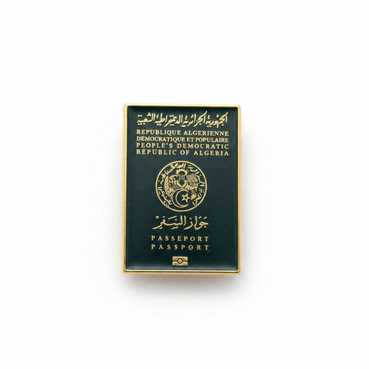 Sticker métal : Passeport algérien
