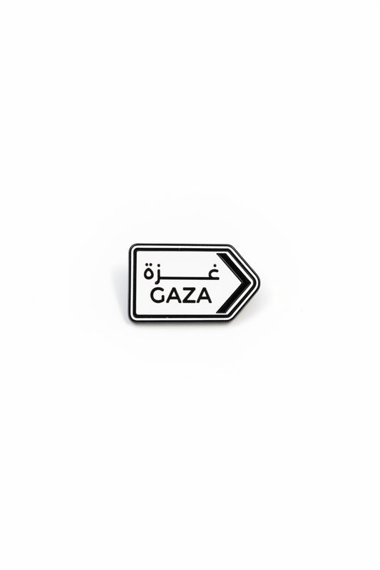 Sticker métal - Gaza en arabe